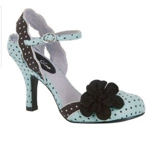 Ruby Shoo Mint & Black Heidi Pump